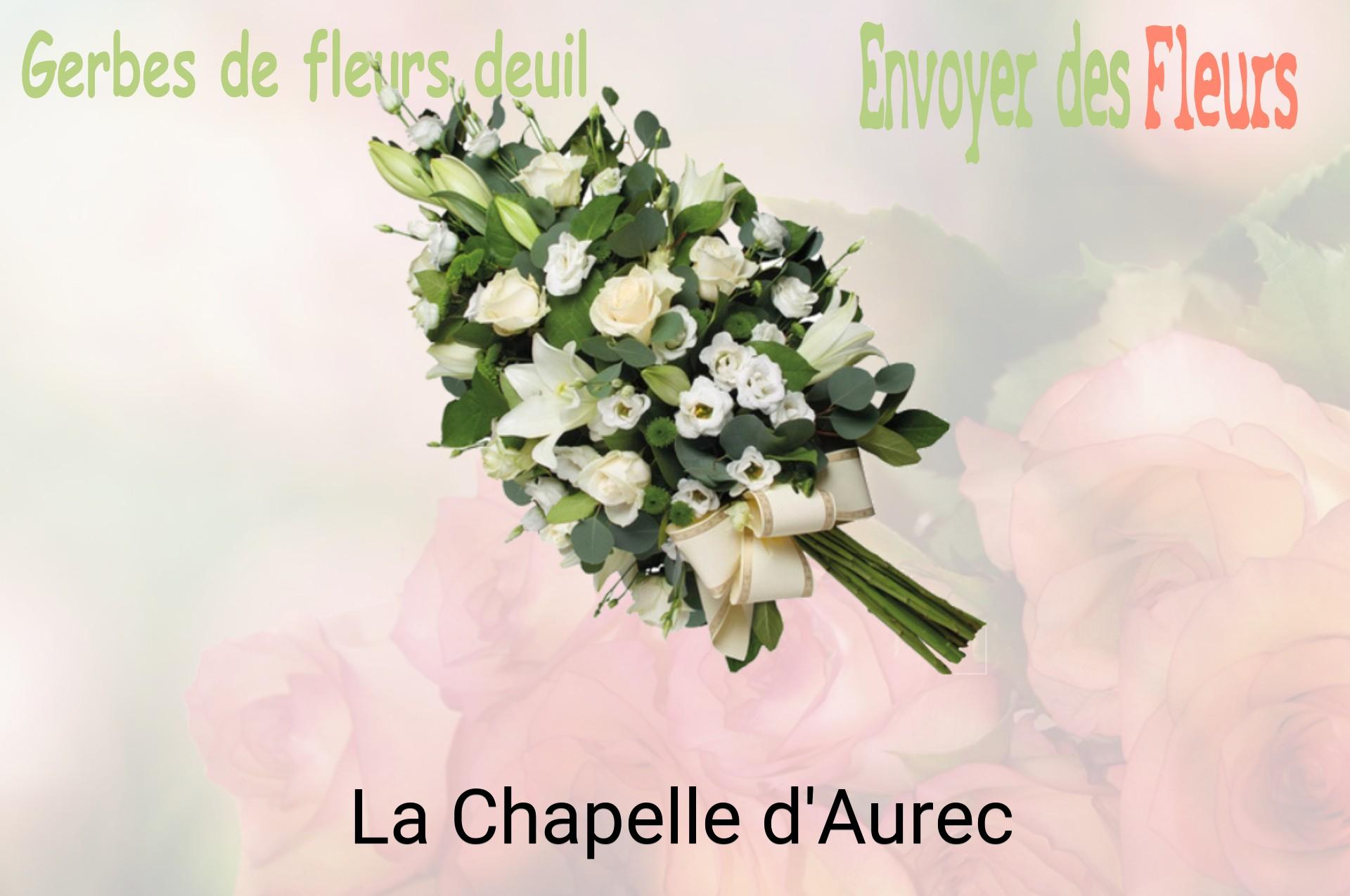 Gerbe de fleurs de deuil livrée à La Chapelle-d'Aurec